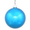 Turquoise Shiny Ball Ornament, 3 in. - 32 per Box